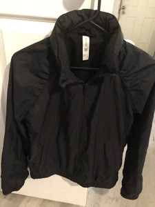 All In Motion Windbreaker Jacket Unisex Black Full Zip Hoodie Youth XL (14) NWOT - Picture 1 of 8
