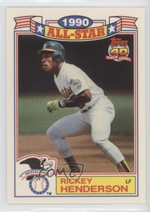 1991 Topps Rack Pack Glossy All-Stars Rickey Henderson #6 HOF
