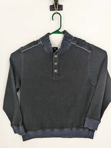 Tommy Bahama Men's 1/4 Snap Navy Blue Long Sleeve Pullover Sweater, Size Large - Picture 1 of 11