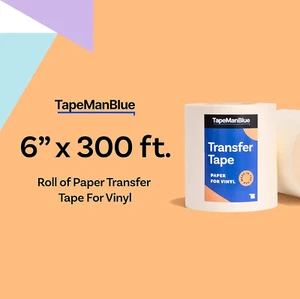6" X 300' Roll of Paper Transfer Tape for Vinyl, Made in America, Premium-Gra... - Picture 1 of 8