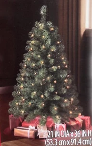 3 ft Pre-Lit Winston Pine Artificial Christmas Tree - New In box - Picture 1 of 5