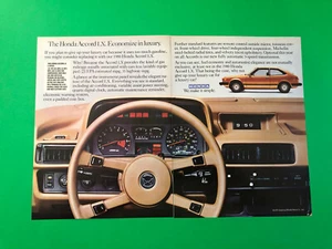 1980 HONDA ACCORD LX 5 SPEED VINTAGE ORIGINAL PRINT AD ADVERTISEMENT PRINTED - Bild 1 von 1