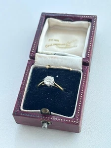 One Carat Diamond Engagement Ring with Platinum 18 Carat Gold Band - Picture 1 of 7