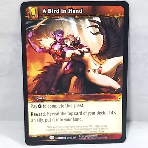 World Of Warcraft War Of The Elements A Bird In The Hand 204/220 TCG Card - Picture 1 of 2