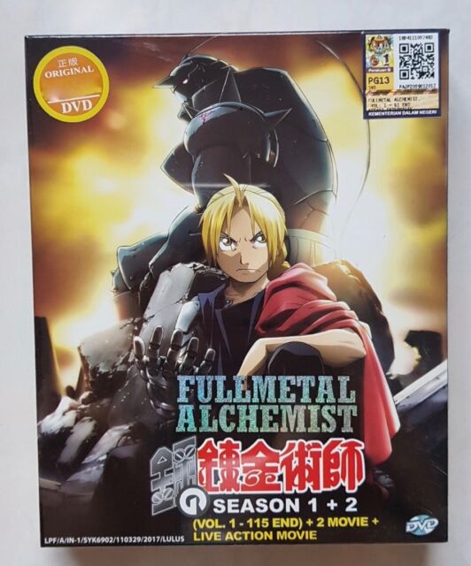 Fullmetal Alchemist Brotherhood 2009 Episodes 15-30 TAIWAN 4-DVD BOX SET  LIMITED