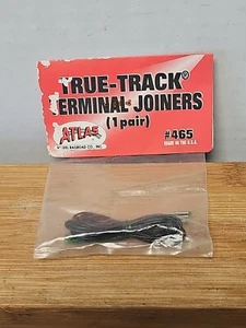 Atlas 465 HO Scale True-Track Terminal Track Joiner with Hookup Wire USA  - Picture 1 of 2