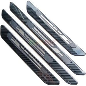 For Toyota Sienna 2024 Stainless Carbon Car Door Sill Kick Plate Protector Cover - Picture 1 of 6