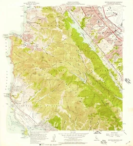 Montara Mountain, CA - 1956 Vintage Map Print | Historic California Cartography - Picture 1 of 1