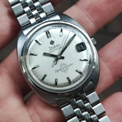 Orologio Zodiac Spacetronic Elettromeccanico Vintage - Immagine 1 di 4