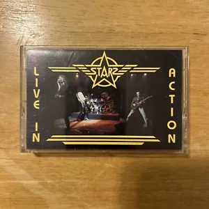 Starz Cassette Tape - Live In Action 1989 Reissue Metal Blade Records Rare OOP - Picture 1 of 7