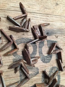 Hoop Nails Galvanized Vintage Look 100 QTY Barrel NAILS Whiskey Wine Wood Band - Picture 1 of 13