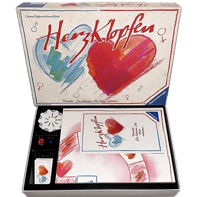 Herzklopfen Spiel Brettspiel 1991 Otto Ravensburger 90er Jahre Liebe Herzen - Bild 1 von 4