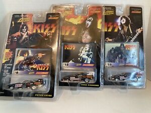 KISS Lot of 3 Johnny Lightning Die Cast Dragsters Cars Racing Dreams 1997 Ace