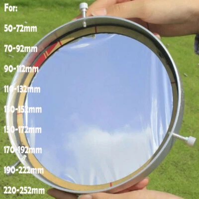 For 50-252mm Solar Filter Baader Film Metal Cover for Astronomical Telescope USA - Image 1 of 4