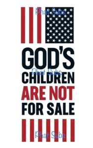 Sublimationsdruck God’s Children amerikanische Flagge druckfertig Wärmeübertragung - Bild 1 von 1