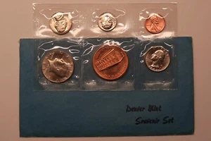 1987 D US Mint Denver Souvenir Set with Envelope, Free Shipping - Picture 1 of 11