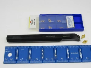 BARRA DE PERFORACIÓN INDEXABLE 5/8" CON (10) INSERTOS DE CARBURO DCMT-21.51-HF GRADO YBC151 - Imagen 1 de 2