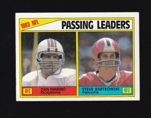 1984 Topps Passing Leaders Dan Marino Steve Bartkowski #202 - Picture 1 of 2