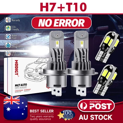 For Ford Territory 2015-2016 H7+T10 LED Headlight No Error Halogen 1:1 6000K - image 1 of 4