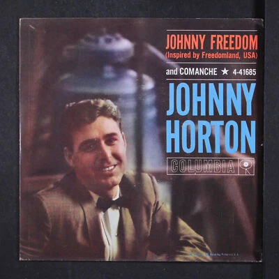 JOHNNY HORTON: johnny freedom / comanche COLUMBIA 7" Single 45 RPM - Image 1 of 4