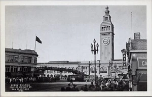 Postcard California San Francisco Ferry Building Market St.  #D9 - Picture 1 of 2