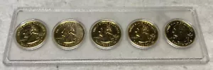 USA 1999 State Quarter 5-Coin Set 24K Gold Plated - Picture 1 of 2
