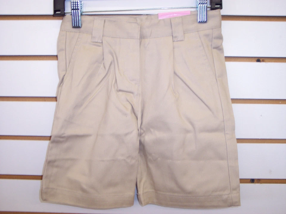 Pantalones Cortos Uniforme Niñas IZOD Azul Marino o Caqui Talla 4 - 20 1/2 Foto 1 de 1