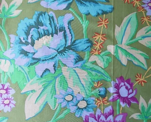 Kaffe Fassett RUSTIC FLORAL GREEN GP108 35" X WOF original issue - Picture 1 of 3