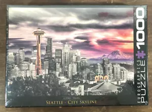 Space Needle Seattle City Skyline Eurographics Puzzle 1000 Piece New Sealed - Picture 1 of 2