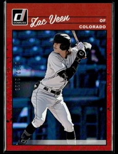 2023 Donruss Baseball Red Foil Zac Veen /2023 Colorado Rockies #254 - Picture 1 of 2