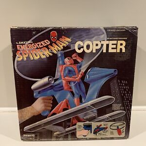 1978 Remco Amazing Energized Spider-Man Copter UNDAMAGED COMPLETE W/ BOX