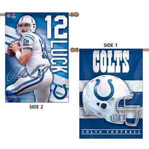 ANDREW LUCK INDIANAPOLIS COLTS 28"X40" DOUBLE SIDED BANNER FLAG BRAND NEW