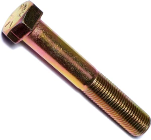 014973253875 Feinsechskantschrauben, 1/2-20 x 3, Stück-4, gelb - Bild 1 von 12