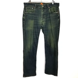 Pantalones de mezclilla Tommy Bahama para hombre de pierna recta talla 34 x 30 azul desgastado elástico trabajo ciudad - Imagen 1 de 8