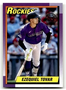 2025 Topps Ezequiel Tovar #90B2-48 1990 35th Anniversary Colorado Rockies - Picture 1 of 2