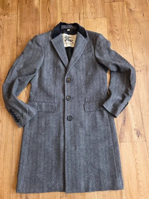 Burberry London virgin wool & cashmere men's grey coat size 46 - Image 1 of 4