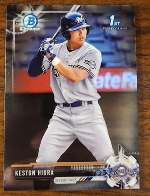 2017 Bowman Draft - Chrome Keston Hiura #BDC-75 (RC) - Image 1 of 2
