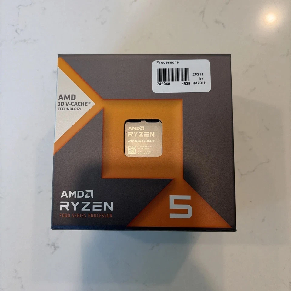 AMD Ryzen 5 7600X3D 4.20GHz 6 Core 100-100001721WO 12 Thread AM5