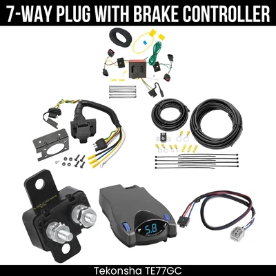 Arnés de cableado de remolque de 7 vías Tekonha + control de freno para Dodge Durango 11-13 Foto 1 de 4