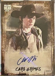 🔥☠️WALKING DEAD AUTOGRAPH COLLECTION CHANDLER RIGGS/CARL GRIMES AUTO #21/25🔥 - Picture 1 of 3