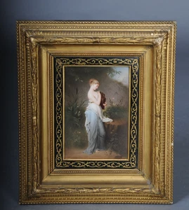 Placa de imagen de porcelana RARA KPM Berlín psique con urna, placa de imagen R. Beyschl - Imagen 1 de 21