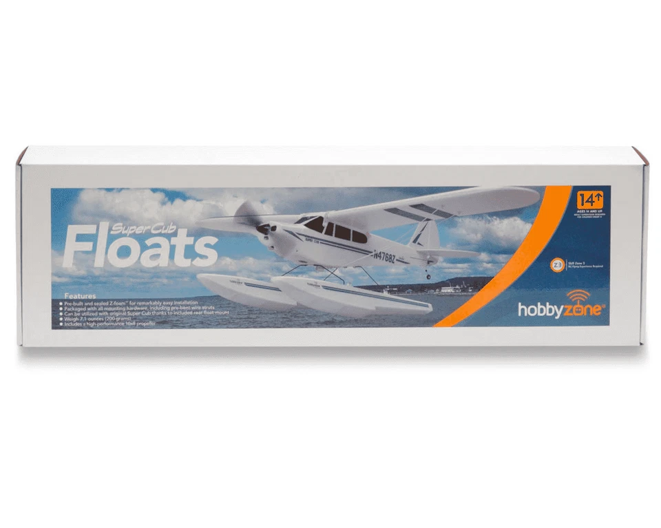HobbyZone RC Airplane Float Set Super Cub LP Carbon Cub S+ Valiant HBZ7390 - NEW - Image 1 of 1