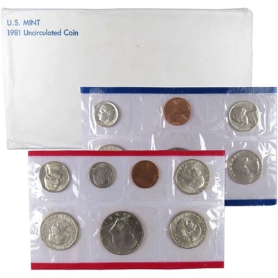 1981 Uncirculated Coin Set U.S Mint Original Government Packaging OGP - Image 1 of 4