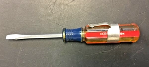 CRAFTSMAN USA 41421 C WF 1/8" Destornillador de Cabeza Plana de Bolsillo CON Clip de Bolsillo, EE. UU. - Imagen 1 de 5