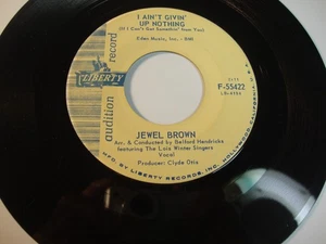 R&B 45 Jewel Brown “I Ain’t Givin’ Up Nothin’” Promo Hear - Picture 1 of 3