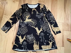 For G and PL Graphic TEE TUNIKA ETUIKLEID GR XL Hirsch Blumenmuster Langarm - Bild 1 von 10