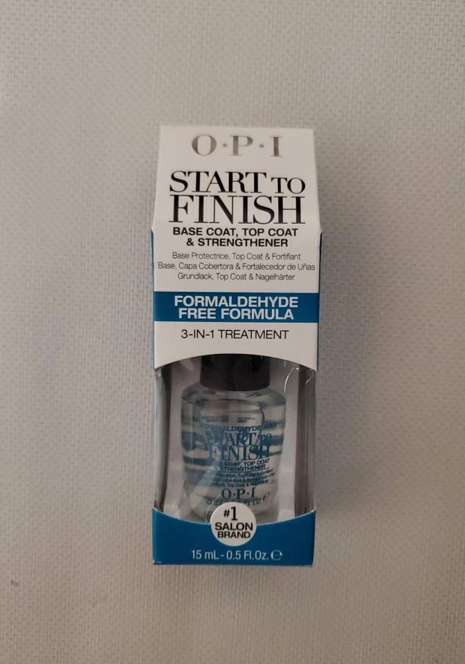 OPI 0. 5 Oz Start to Finish Base & Top Coat Strengthener No. NT T71