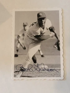 2012 Topps Archives 1969 Deckle Edge #69DE-8 Bob Gibson HOF Cardinals - Picture 1 of 2