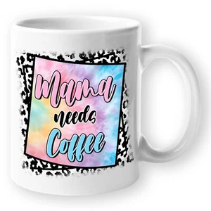 Funny Novelty Mom's Coffee Mug - Mama Needs Coffee Frame - Mothers Day Gift Idea - Picture 1 of 10