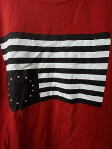 Vintage Black Scale Flag T Shirt Red Large Eat The Rich Rare Streetwear  - Picture 1 of 5